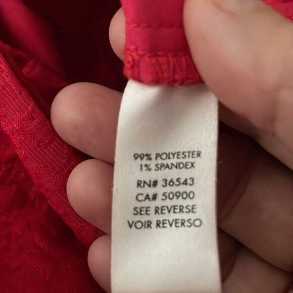 Calvin Klein Textured Belt Loop Shorts Medium Magenta Pink With Pockets - Picture 16 of 16